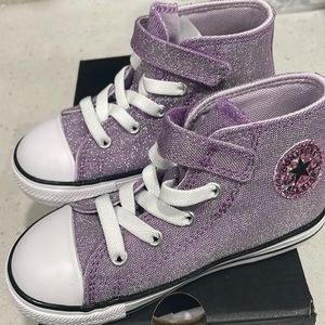 Brand new purple converse sneakers in size 9